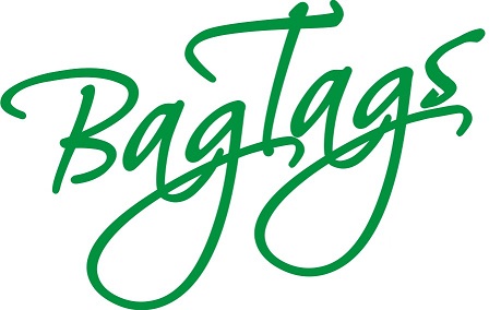 BagTags company logo featuring stylized green script lettering.